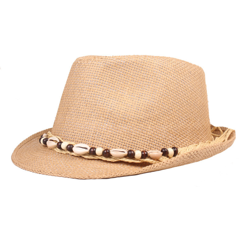 Pánska aplikácia Shell Beach Sun Straw Trilby Hat